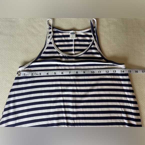 Lot of 2 Old Navy Sleeveless Striped Dresses Size Small Red white blue - Picture 7 of 8